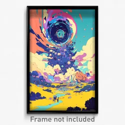 Art Poster - Basic March (Psychedelic Trippy Weird 11x17 Print)