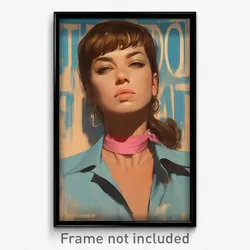Russian Movie Poster - Woman Feeling Infatuation, Amazing Pink Choker (Print)