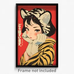 Movie Art Poster - Girl Feeling Shame, Delightful Tiger Costume (Film Print)