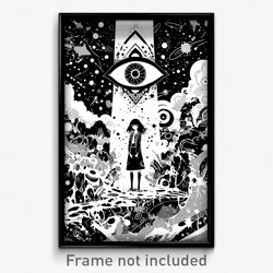 Art Poster - Thin Gate (Psychedelic Trippy Weird 11x17 Cartoon Print)
