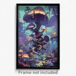 Art Poster - Uneven Hollow (Psychedelic Trippy Weird 11x17 Print)