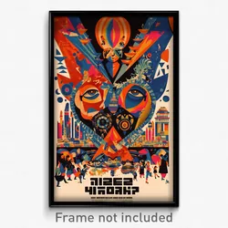 Hebrew Movie Poster - Busy Music Festival (Israel Retro Film Art Print)