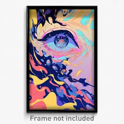 Art Poster - Grandiose Ego Exploration (Psychedelic Trippy Weird Cartoon Print)