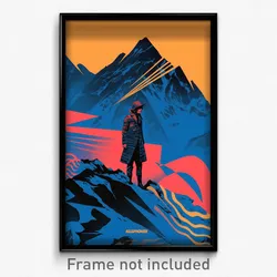 German Movie Poster - Alive Glacier (Germany Psychedelic Art Retro Film Print)