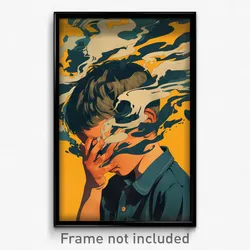 Icelandic Movie Poster - Boy Feeling Disappointment, Aged Summer Uniform (Print)