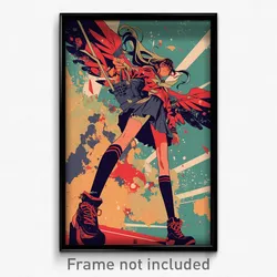 Icelandic Movie Poster - Girl Feeling Vengeful, Stupendous Frilled Socks (Print)