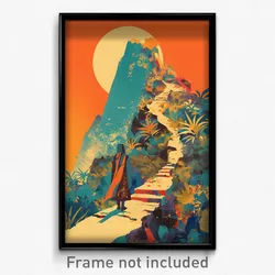 Greek Movie Poster - Creative Karst (Greece Psychedelic Art Retro Film Print)