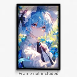 Anime Art Poster - Boy Feeling Alienation Wearing Simple Bonnet (Print)