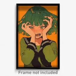 Art Poster - Women Feeling Dazed Wearing Convoluted Green Sailor Collar