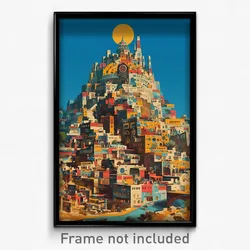 Spanish Movie Poster - Steel Fort (Spain Psychedelic Art Retro Film Print)
