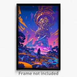 Movie Art Poster - Acclaimed Colonnade (Psychedelic Retro Weird Film Print)