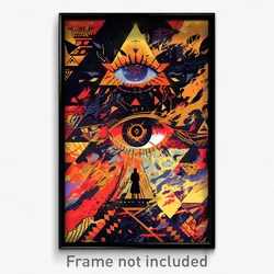 Greek Movie Poster - Esteemed Tepee (Greece Psychedelic Art Retro Film Print)