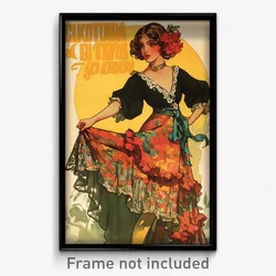 Mexican Movie Poster - Girl Feeling Surprise, Valuable Lace Trimmed Legwear