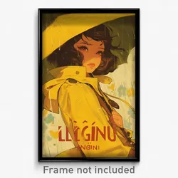 Vietnamese Movie Poster - Girl Feeling Unhappy, Strong Yellow Raincoat (Print)