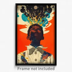 Spanish Movie Poster - Boy Feeling Isolated, Well Made White Jacket (Art Print)