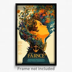 French Movie Poster - Boy Feeling Infatuation, Black Anchor Hair Ornament