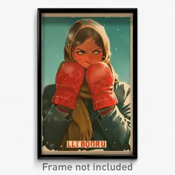 Icelandic Movie Poster - Girl Feeling Annoyance, Agile Red Mittens (Art Print)