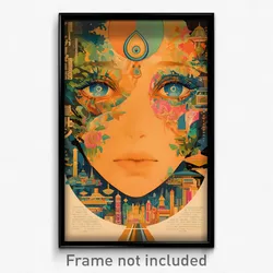 Greek Movie Poster - Dry Schnitzel (Greece Psychedelic Art Retro Film Print)