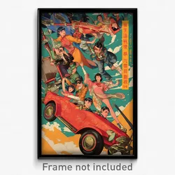 Chinese Movie Poster - Shiny Wheel (China Psychedelic Art Retro Film Print)