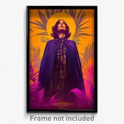 Mexican Movie Poster - Woman Feeling Sympathy, Violet Blue Cape (Art Print)