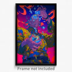 Art Poster - Slim Canton (Psychedelic Trippy Weird 11x17 Print)