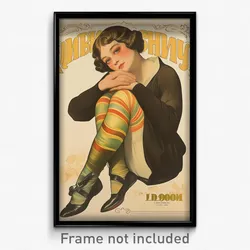 Russian Movie Poster - Man Feeling Lonely, Glamorous Gradient Legwear (Print)