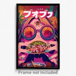 Icelandic Movie Poster - Ample Tacos (Iceland Psychedelic Art Retro Film Print)