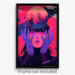 Movie Art Poster - Boy Feeling Coercive, Hard To Find Purple Gloves (Film Print)