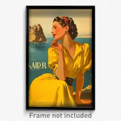 Spanish Movie Poster - Girl Feeling Eagerness, Majestic Dress Shirt (Art Print)