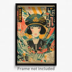 Chinese Movie Poster - Woman Feeling Insightful, Majestic Sailor Hat (Art Print)