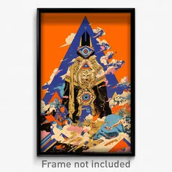 Greek Movie Poster - Bountiful Forge (Greece Psychedelic Art Retro Film Print)