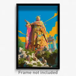 French Movie Poster - Unwelcoming Acropolis (France Retro Film Art Print)