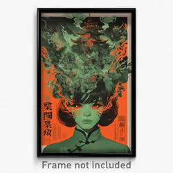 Vietnamese Movie Poster - Girl Feeling Fascination, Accomplished Green Dress