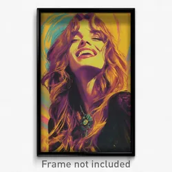 Greek Movie Poster - Woman Feeling Happiness, Loud Medium Dress (Art Print)
