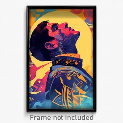 Bollywood Movie Poster - Boy Feeling Stuck, Advanced Blue Armor (Art Print)