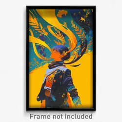 Icelandic Movie Poster - Boy Feeling Apathy, Elaborate Yellow Ribbon (Art Print)
