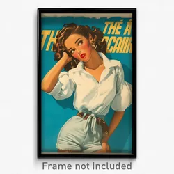Mexican Movie Poster - Girl Feeling Apathy, Nice Puffy Shorts (Mexico Art Print)