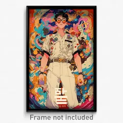 Korean Movie Poster - Boy Feeling Content, Handsome White Pants (Art Print)