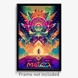 Mexican Movie Poster - Digital Mesa (Mexico Psychedelic Art Retro Film Print)
