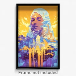 Bollywood Movie Poster - Uneven Monastery (India Retro Hindi Film Art Print)