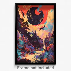 French Movie Poster - Gloomy Reef (France Psychedelic Art Retro Film Print)