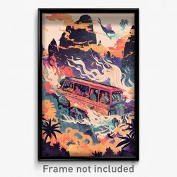 Indonesian Movie Poster - Nocturnal Tacos (Indonesia Retro Film Art Print)