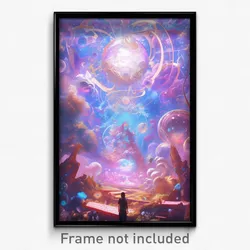 Art Poster - Bubbly Motte (Psychedelic Trippy Weird 11x17 Print)