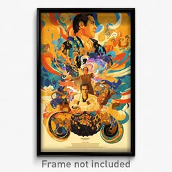 Mexican Movie Poster - Swirly Labor Day (Mexico Retro Film Art Print)