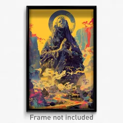 Bollywood Movie Poster - Bronze Abbey (India Retro Hindi Film Art Print)