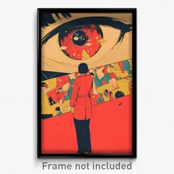 Spanish Movie Poster - Anime Like Hall (Spain Psychedelic Art Retro Film Print)