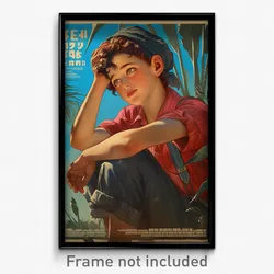 Hebrew Movie Poster - Boy Feeling Dumbstruck, Cherry Strapless Shirt (Art Print)