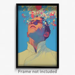Movie Art Poster - Man Feeling Arrogant, Gentle Clothing Aside (Film Print)