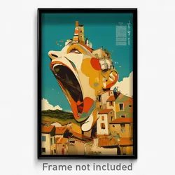 French Movie Poster - Homely American Town (France Retro Film Art Print)