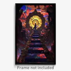 Art Poster - Stained Catwalk (Psychedelic Trippy Weird 11x17 Print)